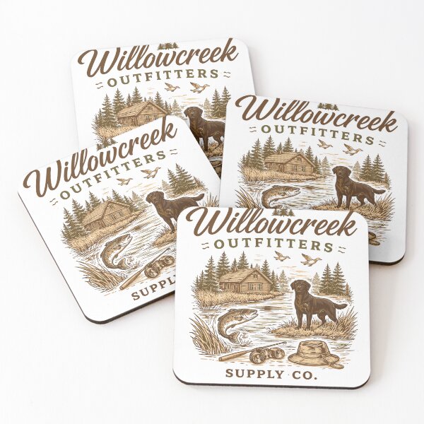 Item preview, Willowcreek Outfitters Hunting Fishing designed and sold by Matinez Pink.