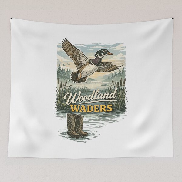 Item preview, Woodland Waders Hunting T-Shirt designed and sold by Matinez Pink.