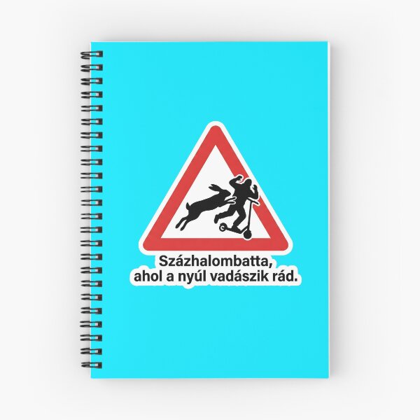 Item preview, Hungarian Traffic Sign Meme - Rabbit Attacks Scooter designed and sold by pakehart.