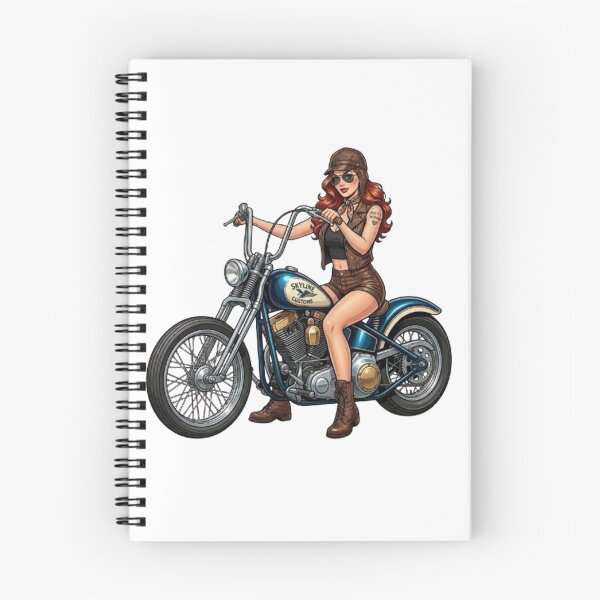 Item preview, "Rebeldes en Moto: La Elegancia Femenina" designed and sold by CHRIST5000.