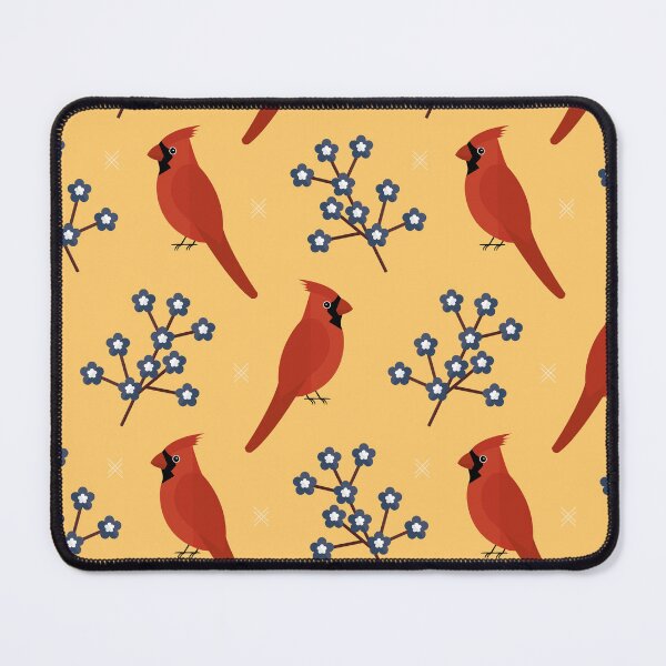 Item preview, Red cardinals on yellow designed and sold by reneesillus.