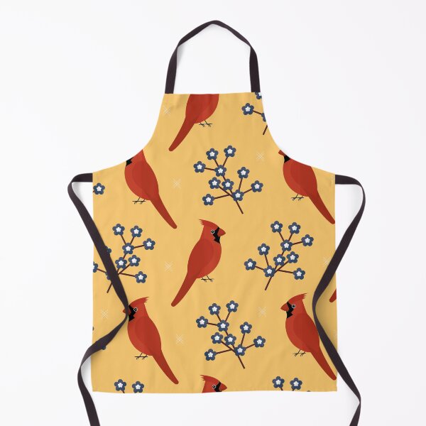 Item preview, Red cardinals on yellow designed and sold by reneesillus.