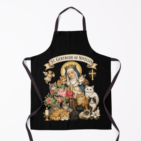 Item preview, St. Gertrude of Nivelles Cats designed and sold by super-think.