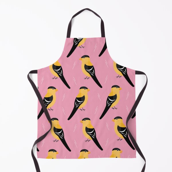 Item preview, American goldfinches on pink designed and sold by reneesillus.
