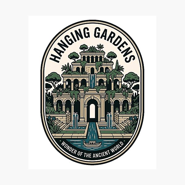Item preview, Vintage Hanging Gardens of Babylon Ancient Wonder designed and sold by k3rstman1.
