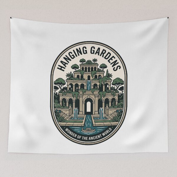 Item preview, Vintage Hanging Gardens of Babylon Ancient Wonder designed and sold by k3rstman1.