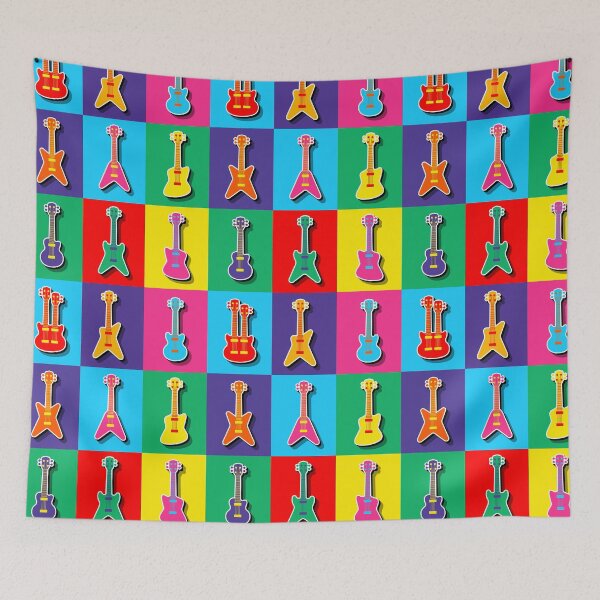 Item preview, Pop Art Guitars Pattern designed and sold by PILANTROP.