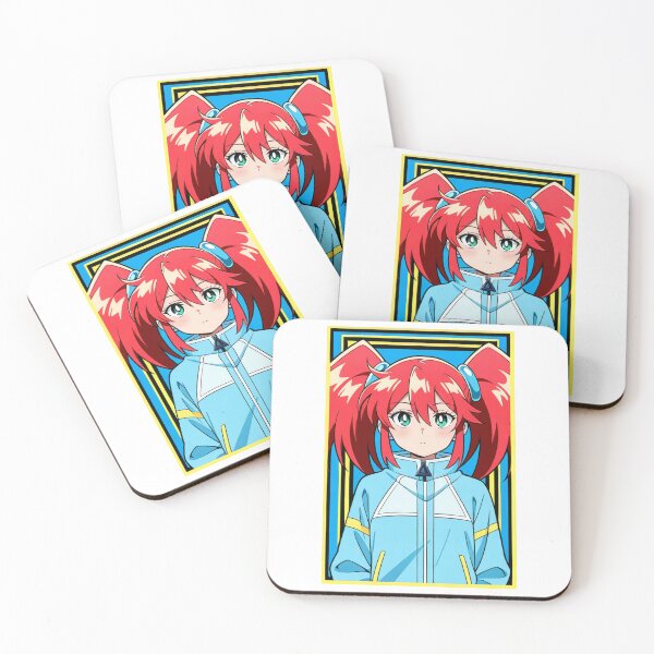 Item preview, Anime - Red Hair Girl Blue Jacket designed and sold by AnimeShin.