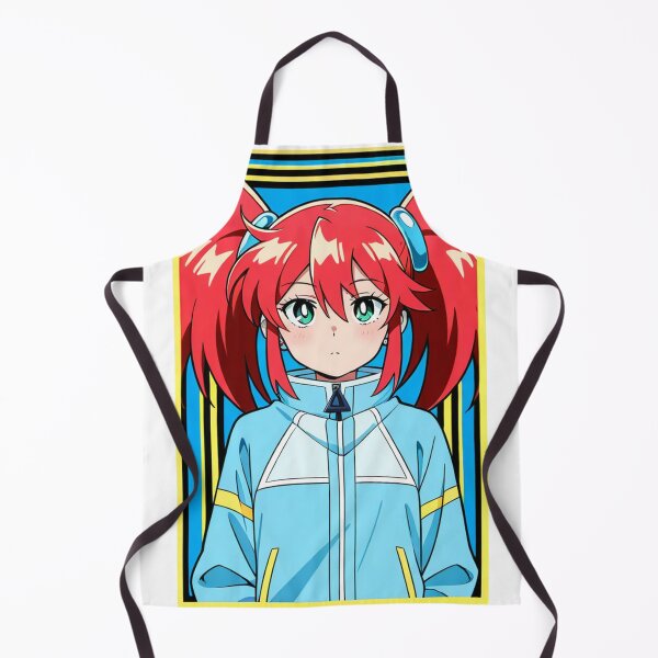 Item preview, Anime - Red Hair Girl Blue Jacket designed and sold by AnimeShin.