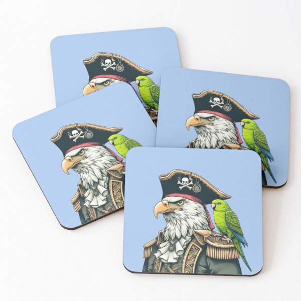 Item preview, Pirate Eagle Captain – Nautical Adventure Art designed and sold by Dogandesighn.