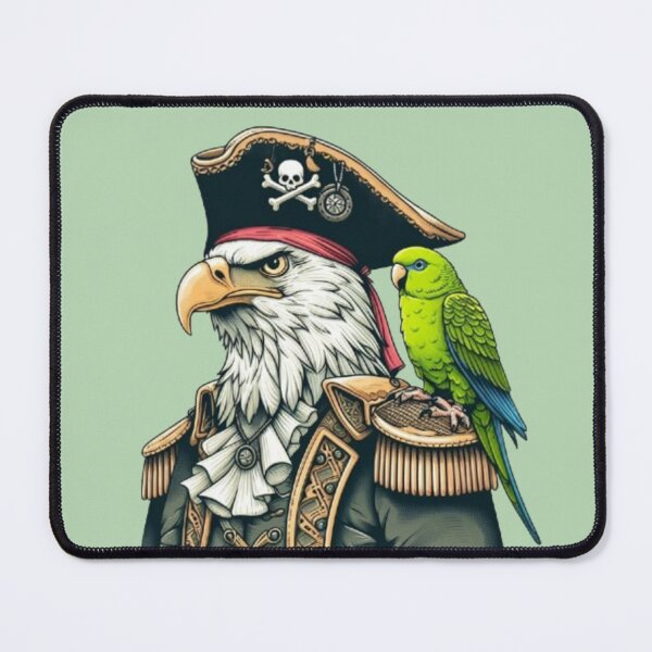 Item preview, Pirate Eagle Captain – Nautical Adventure Art designed and sold by Dogandesighn.