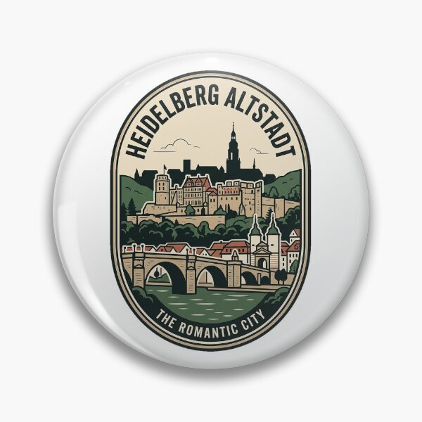 Item preview, Heidelberg Altstadt Romantic City Vintage Emblem designed and sold by k3rstman1.