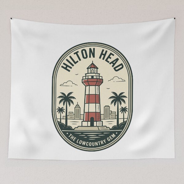 Item preview, Vintage Hilton Head South Carolina Harbour Town Lighthouse designed and sold by k3rstman1.