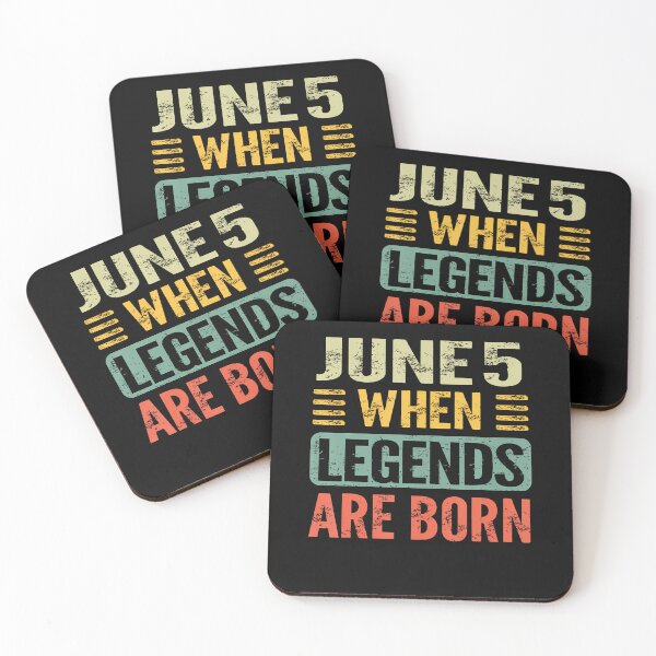 Item preview, Legends Are Born On June 5Th Vintage Birthday Jun 5 designed and sold by Fereskabilon.