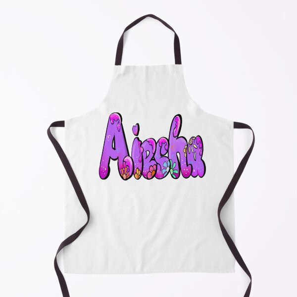 Item preview, Aiesha Name Sticker - Purple Bubble Drip Floral Art designed and sold by Artonmytee.