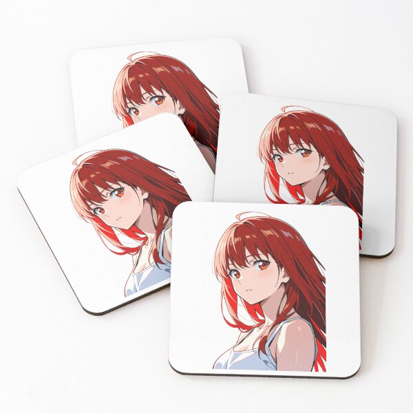 Item preview, Anime - Red Hair Girl Gentle Gaze designed and sold by AnimeShin.