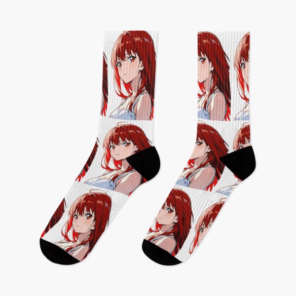 Item preview, Anime - Red Hair Girl Gentle Gaze designed and sold by AnimeShin.