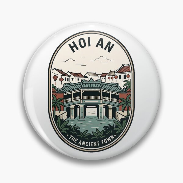 Item preview, Vintage Hoi An Vietnam Ancient Town Travel Badge designed and sold by k3rstman1.