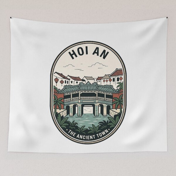Item preview, Vintage Hoi An Vietnam Ancient Town Travel Badge designed and sold by k3rstman1.