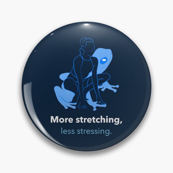 Item preview, More Stretching Less Stressing Frog Pose Yoga T-Shirt designed and sold by WellspringXflow.