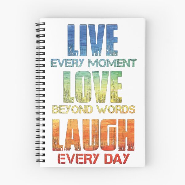 Item preview, Live Every Moment Love Beyond Words Laugh Every Day Distressed designed and sold by Future Fashion 07.
