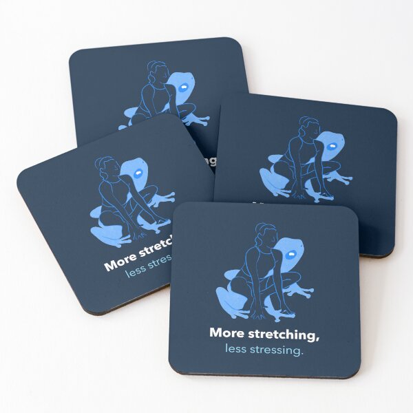 Item preview, More Stretching Less Stressing Frog Pose Yoga T-Shirt designed and sold by WellspringXflow.
