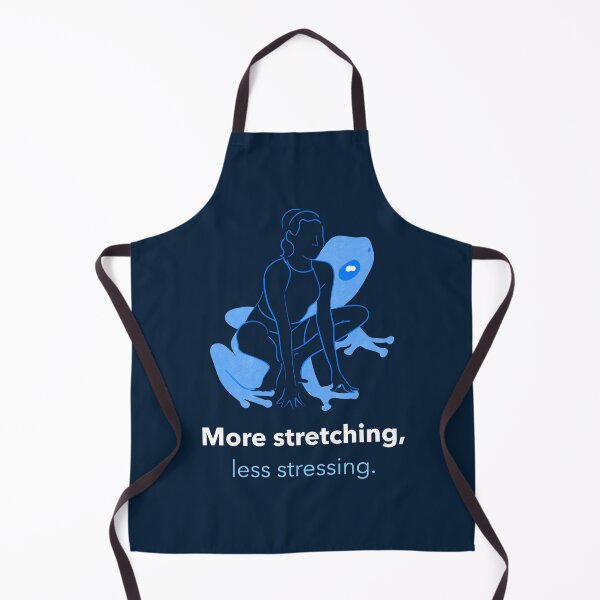 Item preview, More Stretching Less Stressing Frog Pose Yoga T-Shirt designed and sold by WellspringXflow.