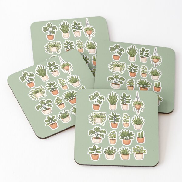 Item preview, Botanical Houseplant Sticker Collection – Cozy Indoor Plant Lovers Design designed and sold by blankTeeShirt.