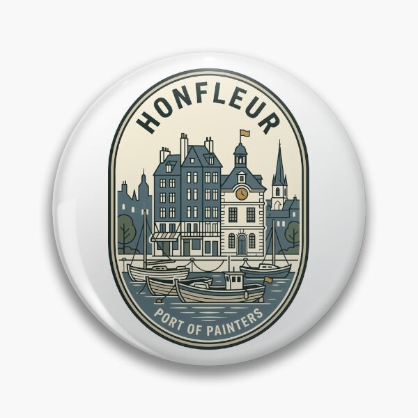 Item preview, Honfleur France Port of Painters Vintage Travel Badge designed and sold by k3rstman1.