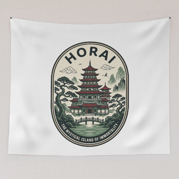Item preview, Horai Mystical Island of Immortality Japanese Pagoda designed and sold by k3rstman1.