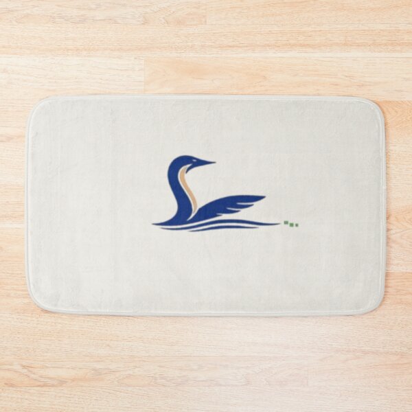 Item preview, Minimalist Water Bird Line Art - Abstract Swan Navy and Cream Edition designed and sold by Inkfino.