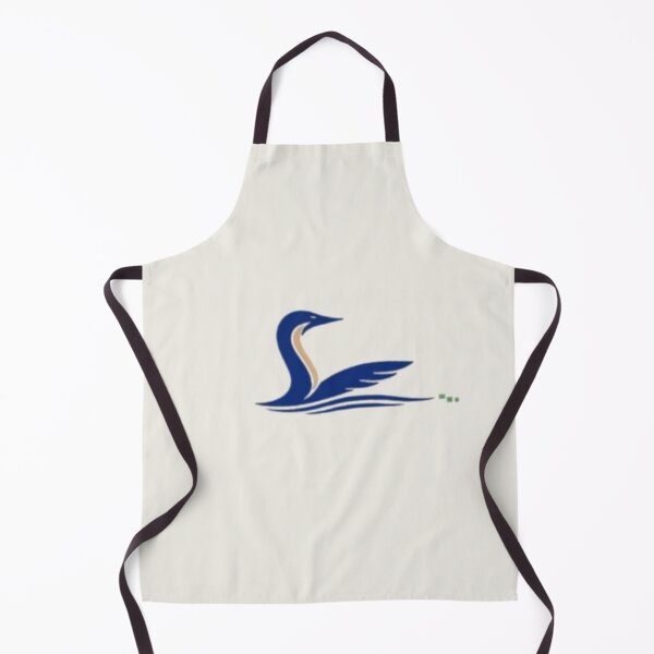 Item preview, Minimalist Water Bird Line Art - Abstract Swan Navy and Cream Edition designed and sold by Inkfino.