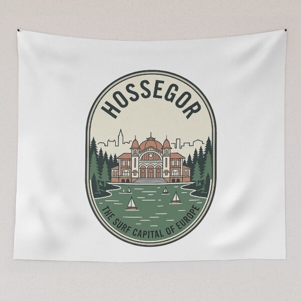 Item preview, Vintage Hossegor France Surf Capital Retro Travel designed and sold by k3rstman1.