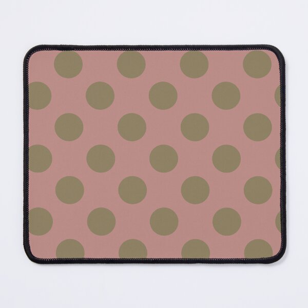 Item preview, Pink Rosewood and Olive Green Polka Dots designed and sold by PatternTitan.