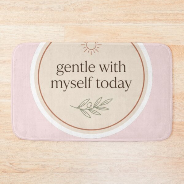 Item preview, Gentle With Myself Today – Mindful Self Care Spiritual Typography Design designed and sold by CosmicQuietLab.