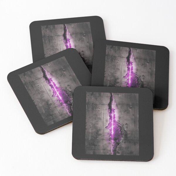 Item preview, Brutalist Concrete Crack - Industrial Neon  designed and sold by STATIC SOUL.