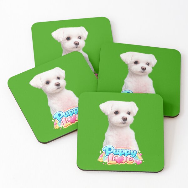 Item preview, Cute Maltese Puppy Love Kawaii Dog Aesthetic designed and sold by Surreal Characters & Cute Pups.
