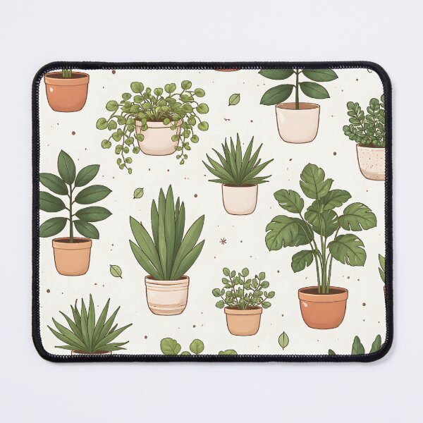 Item preview, Houseplant Haven Pattern – Cozy Indoor Plant Collection Illustration designed and sold by blankTeeShirt.