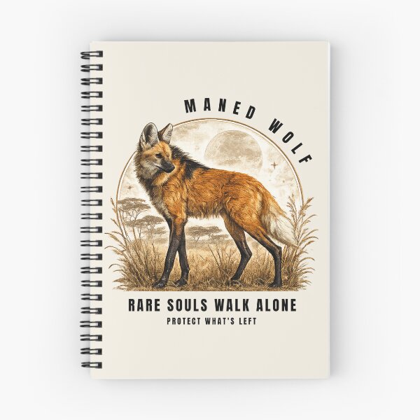 Item preview, Maned Wolf • Rare Souls Walk Alone • Protect What’s Left designed and sold by Pawethic Prints Studio.
