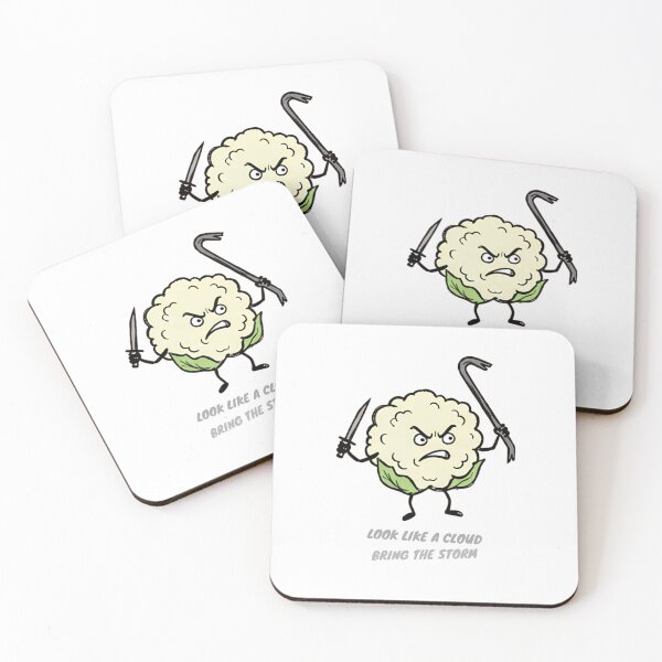 Item preview, Angry Cauliflower with Weapons designed and sold by PM.