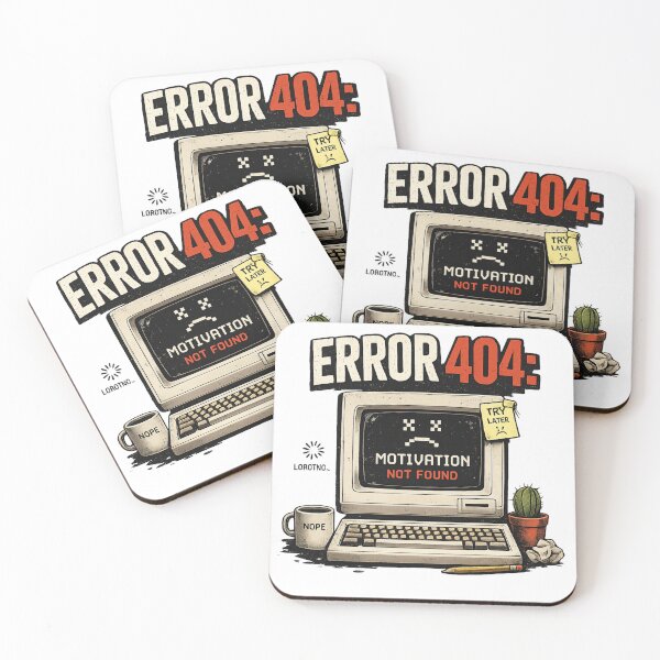 Item preview, Error 404: motivation not found designed and sold by Zedzol.