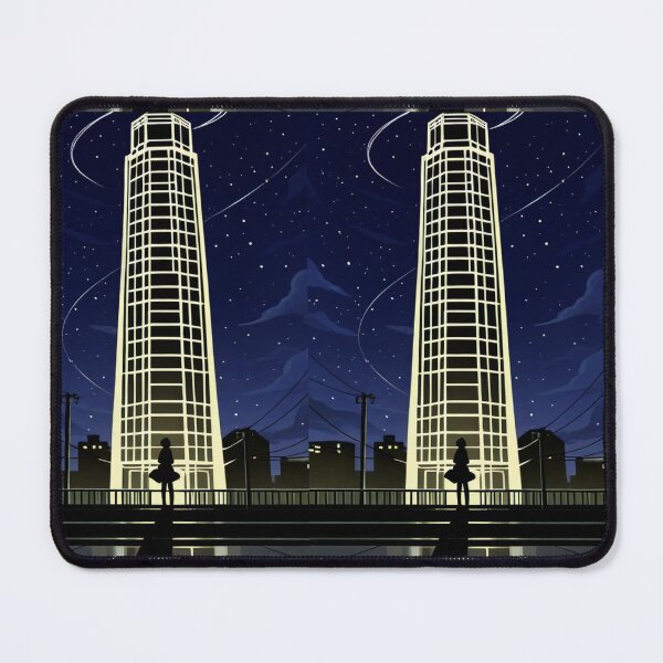 Item preview, Anime - Silhouette Bridge Night City Lights designed and sold by AnimeShin.