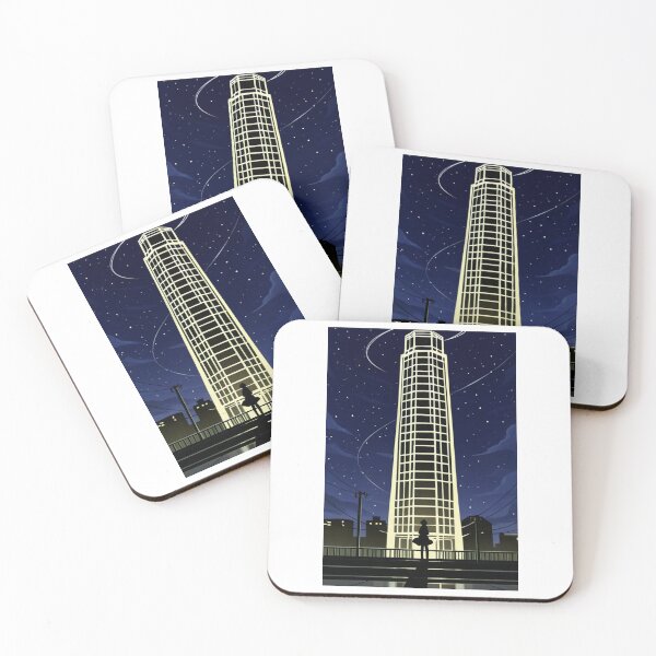 Item preview, Anime - Silhouette Bridge Night City Lights designed and sold by AnimeShin.