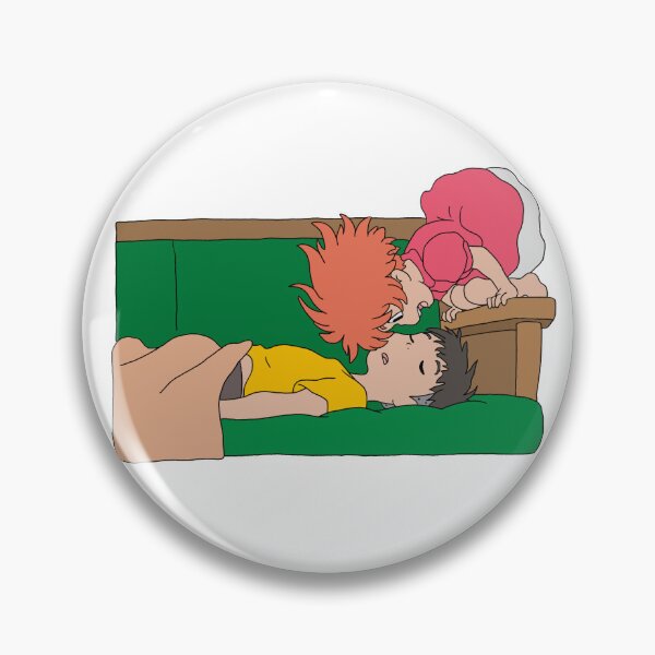 Item preview, Ponyo Sosuke Cute Wake Up Sleeping Illustration designed and sold by Iska-Designs.