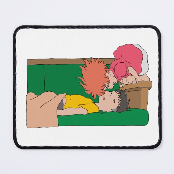 Item preview, Ponyo Sosuke Cute Wake Up Sleeping Illustration designed and sold by Iska-Designs.