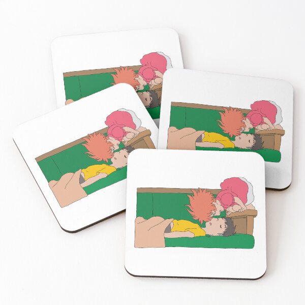 Item preview, Ponyo Sosuke Cute Wake Up Sleeping Illustration designed and sold by Iska-Designs.