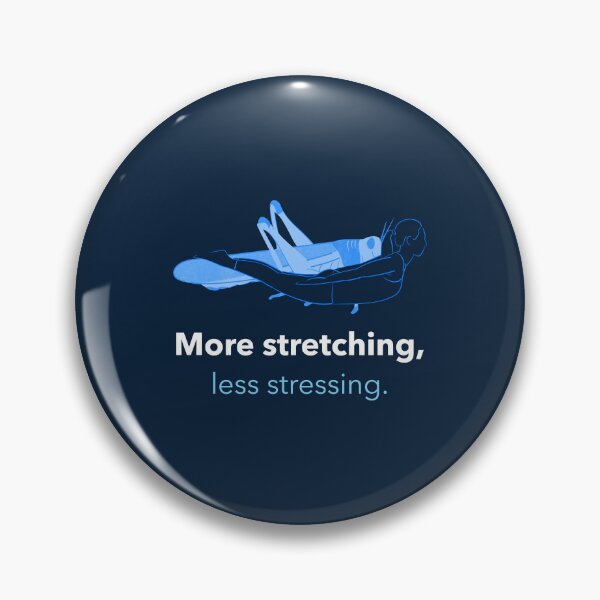 Item preview, More Stretching Less Stressing Grasshopper Pose Yoga T-Shirt designed and sold by WellspringXflow.