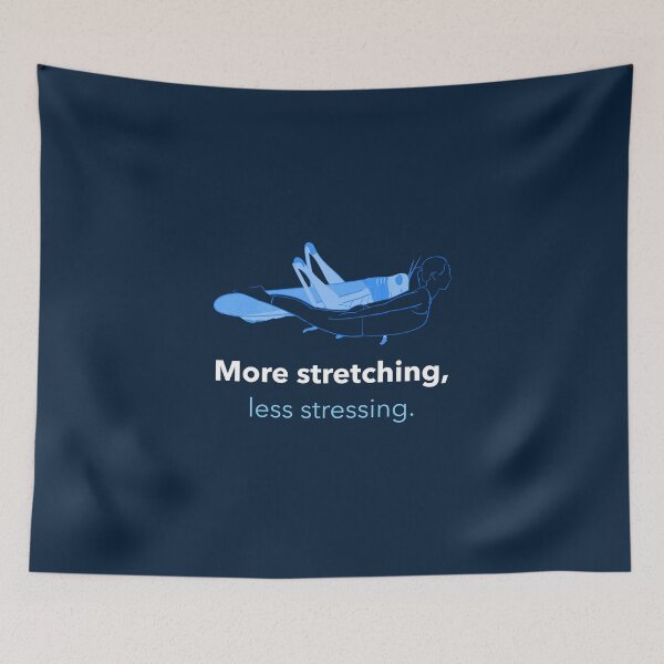 Item preview, More Stretching Less Stressing Grasshopper Pose Yoga T-Shirt designed and sold by WellspringXflow.