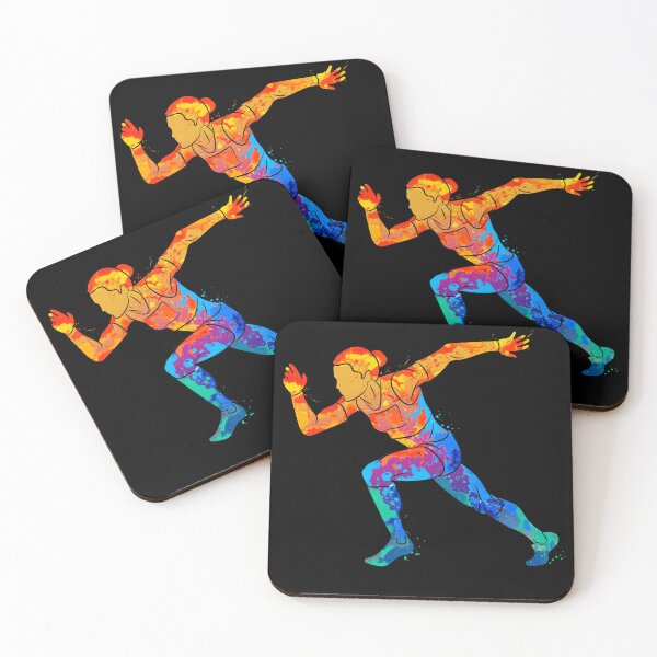 Item preview, Colorful Abstract Running Athlete Design designed and sold by Gravelpeak Co..
