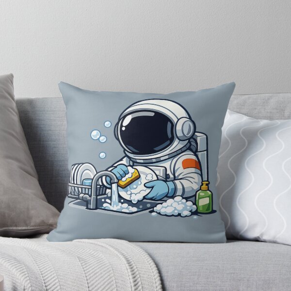 Item preview, Astronaut Washing Dishes designed and sold by BROHLine Studio.